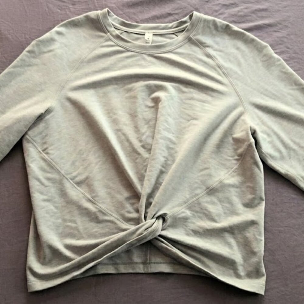 Lululemon Tuck & Gather Twist Front Long Sleeve Pullover